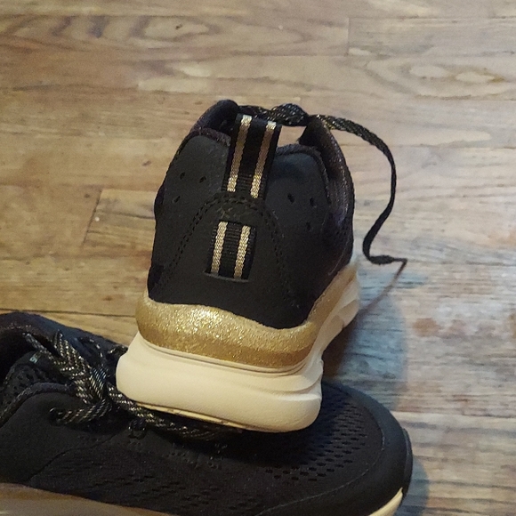 Skechers Black and Gold Women's Shoes - Picture 6 of 11
